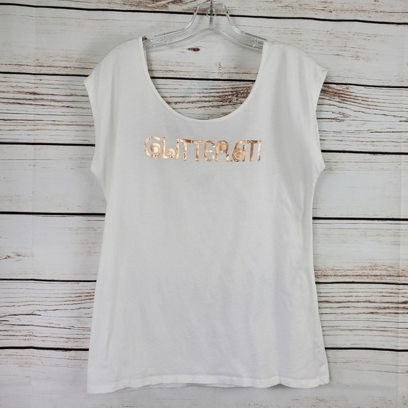 Old Navy | Glitterati Jewel Scoop Neck Top - Picture 2 of 6